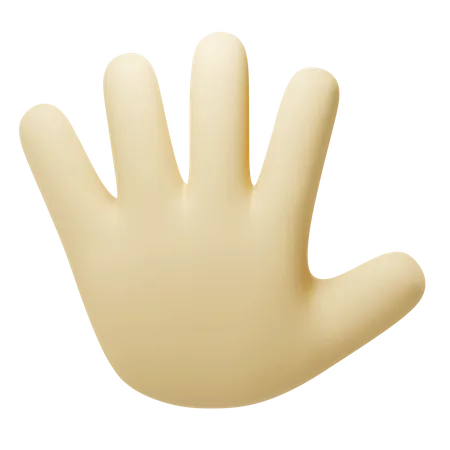 Arrêter le geste de la main  3D Icon
