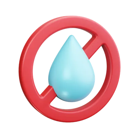 Arrêter l'eau  3D Icon