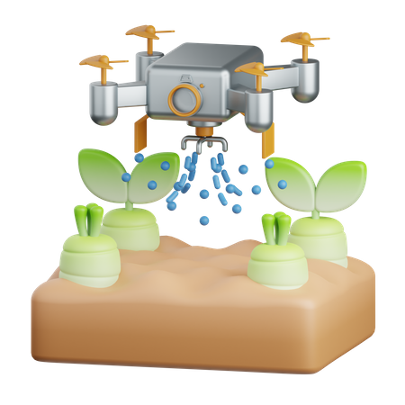 Arrosage par drone  3D Icon