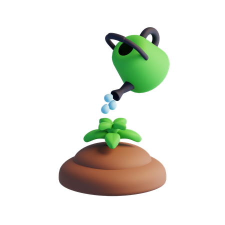Arrosant les plantes  3D Icon