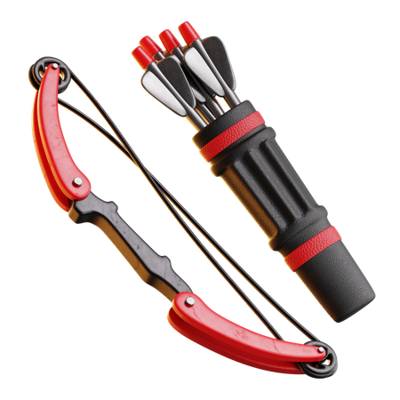 Arrow And Bow  3D Icon
