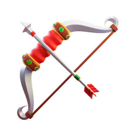 Arrow And Bow  3D Icon