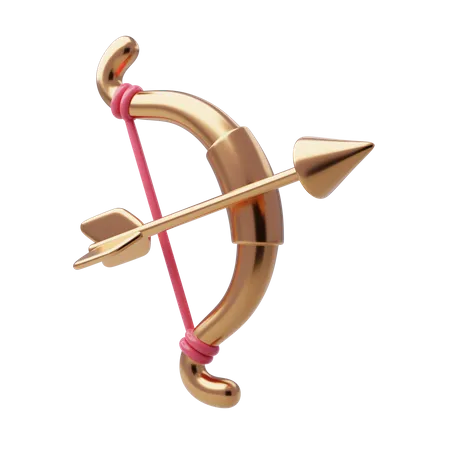 Arrow And Bow  3D Icon