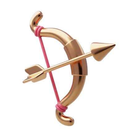 Arrow And Bow  3D Icon