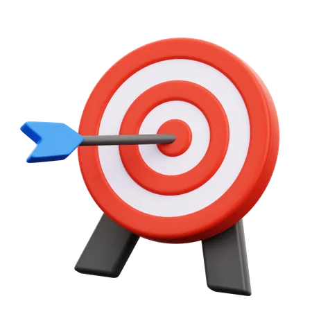 Arrow and Dartboard  3D Icon