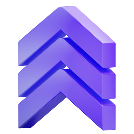 Arrow chart  3D Icon