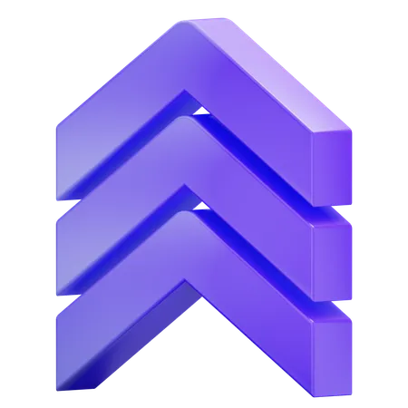 Arrow chart  3D Icon