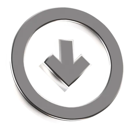 Arrow Circle Down  3D Icon