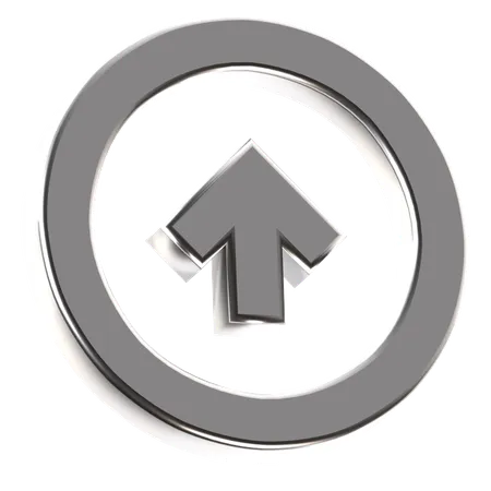 Arrow Circle Up  3D Icon