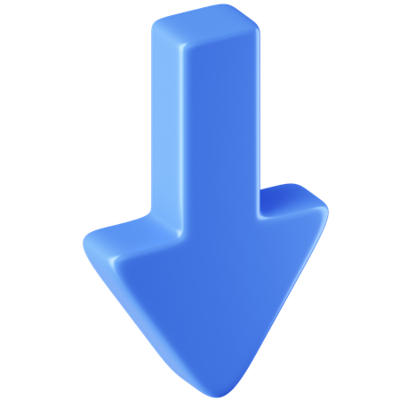 Arrow Down  3D Icon