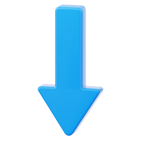 Arrow Down  3D Icon
