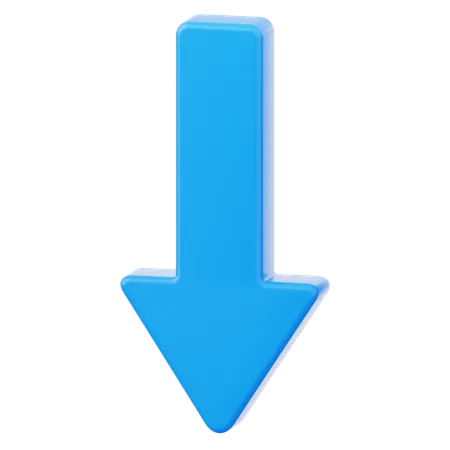 Arrow Down  3D Icon