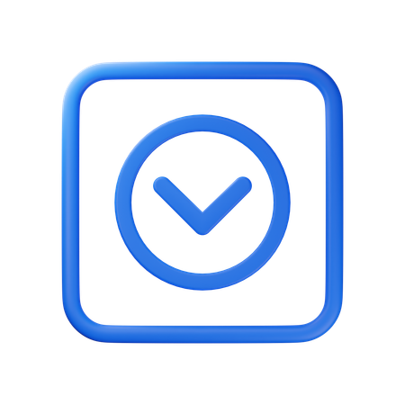 Arrow Down  3D Icon