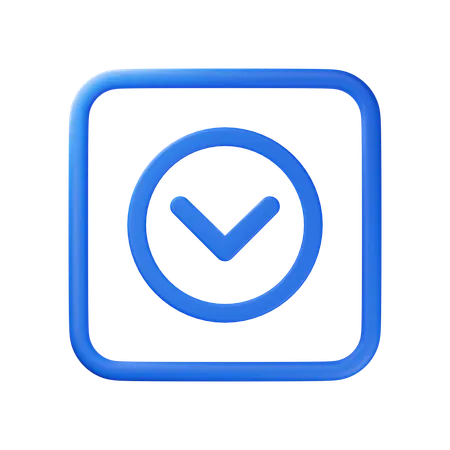Arrow Down  3D Icon
