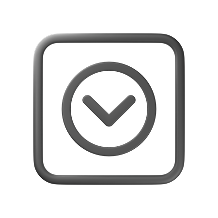 Arrow Down  3D Icon