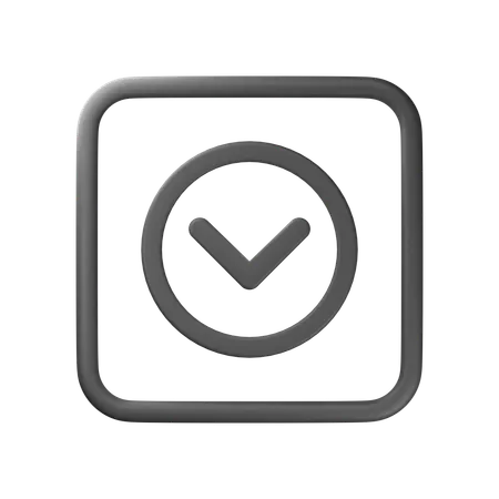 Arrow Down  3D Icon