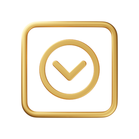 Arrow Down  3D Icon