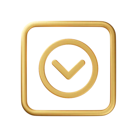Arrow Down  3D Icon