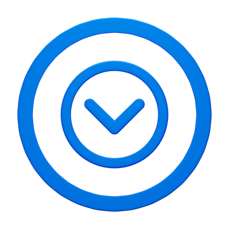 Arrow Down  3D Icon