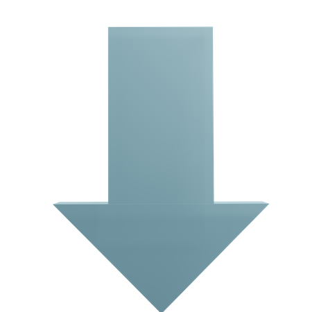 Arrow Down  3D Icon