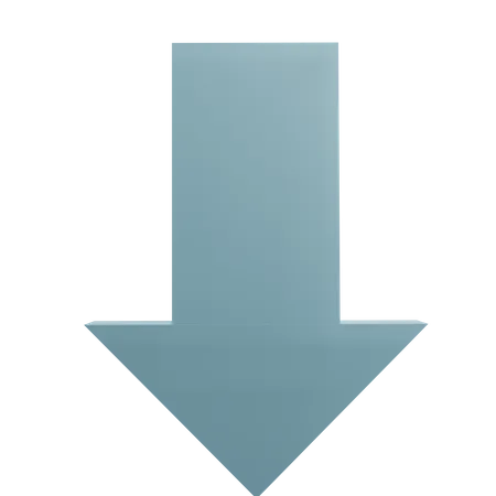 Arrow Down  3D Icon