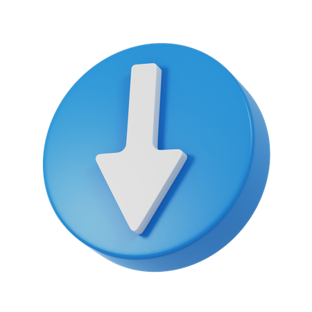 Arrow Down  3D Icon