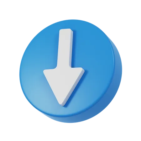 Arrow Down  3D Icon