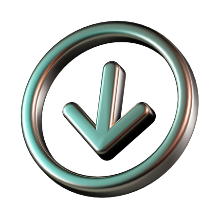 Arrow Down  3D Icon