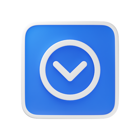 Arrow Down  3D Icon