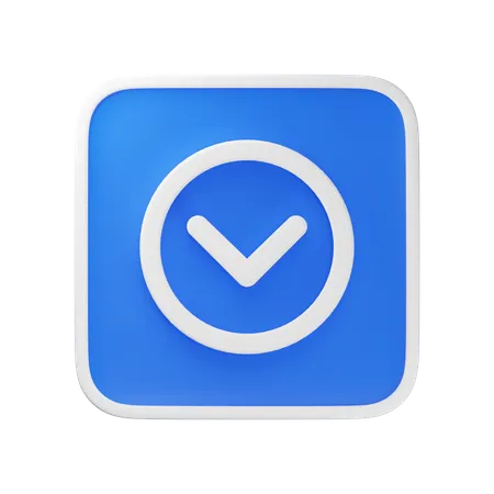 Arrow Down  3D Icon