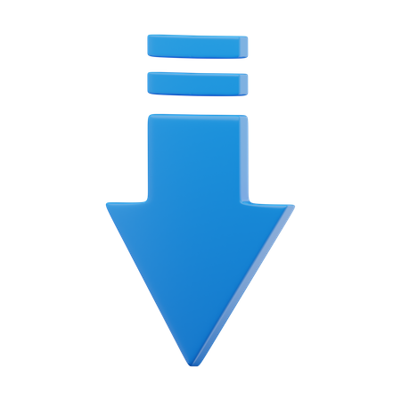 Arrow Down  3D Icon