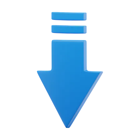 Arrow Down  3D Icon