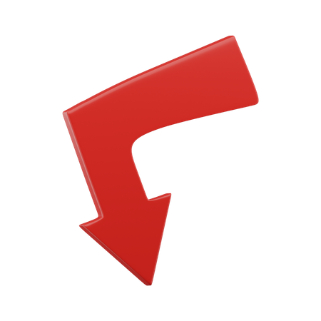 Arrow Down  3D Icon