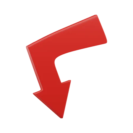 Arrow Down  3D Icon