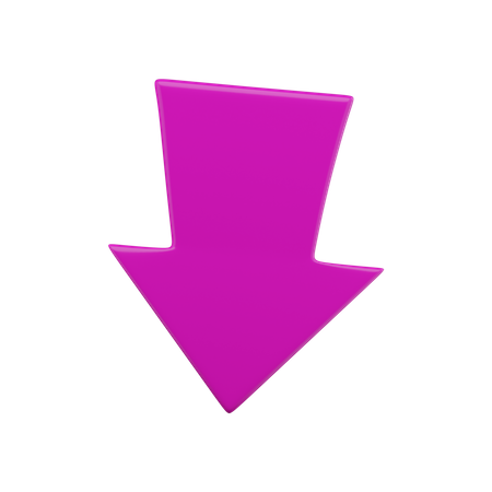 Arrow Down  3D Icon