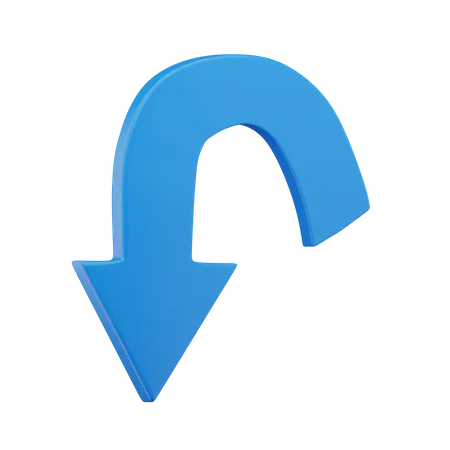 Arrow Down  3D Icon