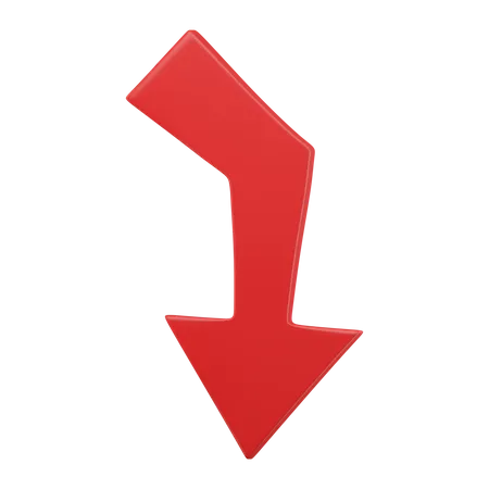 Arrow Down  3D Icon