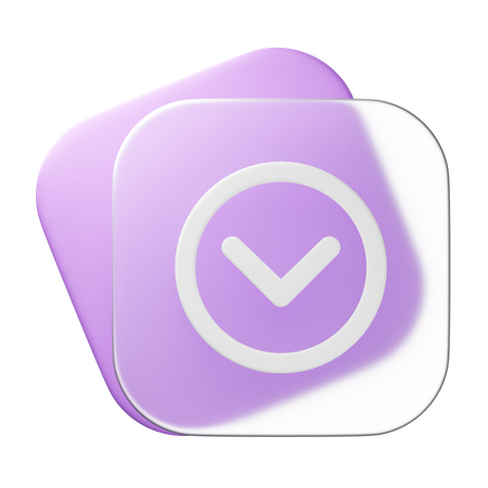 Arrow Down  3D Icon