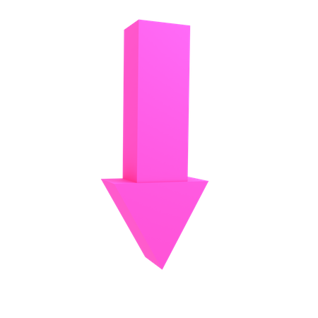Arrow Down  3D Icon