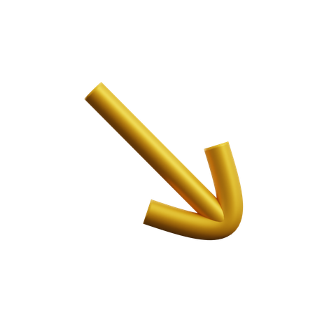 Arrow Down Right  3D Icon