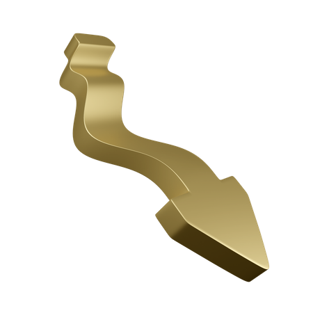 Arrow Downtrend  3D Icon