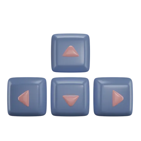 Arrow Keys  3D Icon