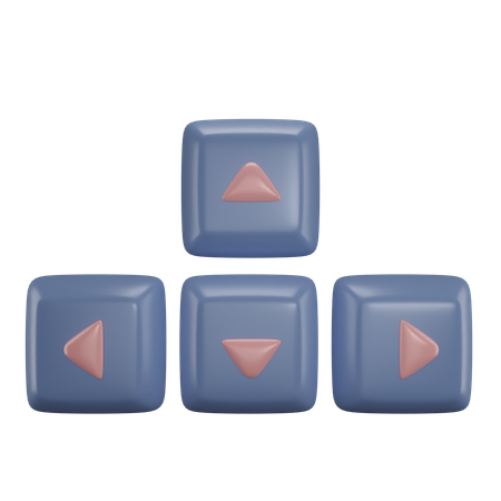Arrow Keys 3D Icon