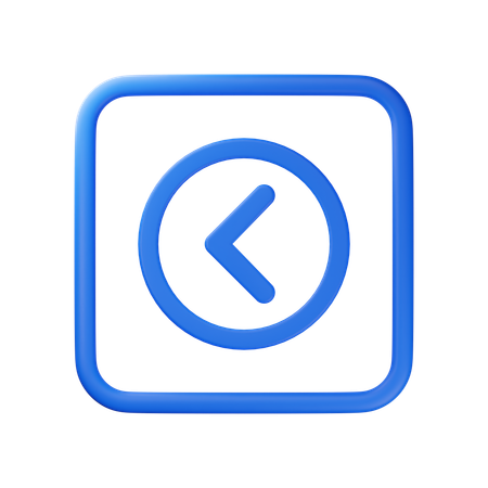 Arrow Left  3D Icon
