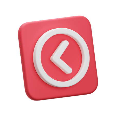 Arrow Left  3D Icon