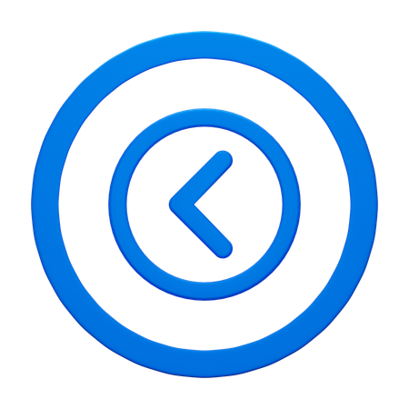 Arrow Left  3D Icon