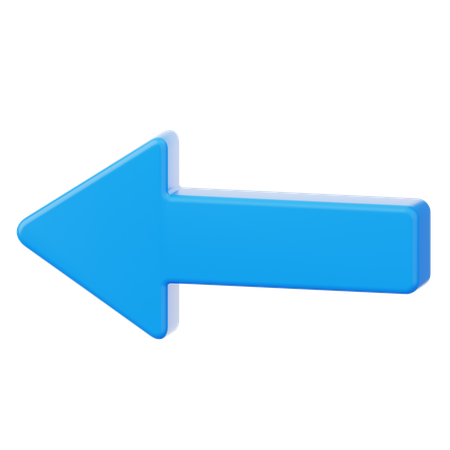 Arrow Left  3D Icon