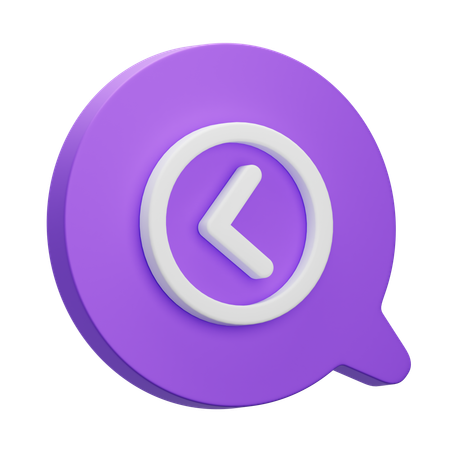 Arrow Left  3D Icon