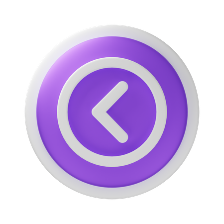 Arrow Left  3D Icon