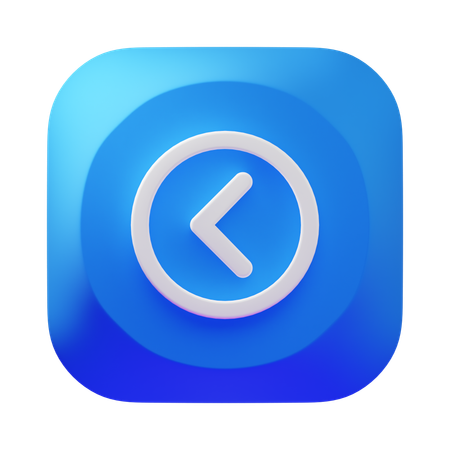 Arrow Left  3D Icon